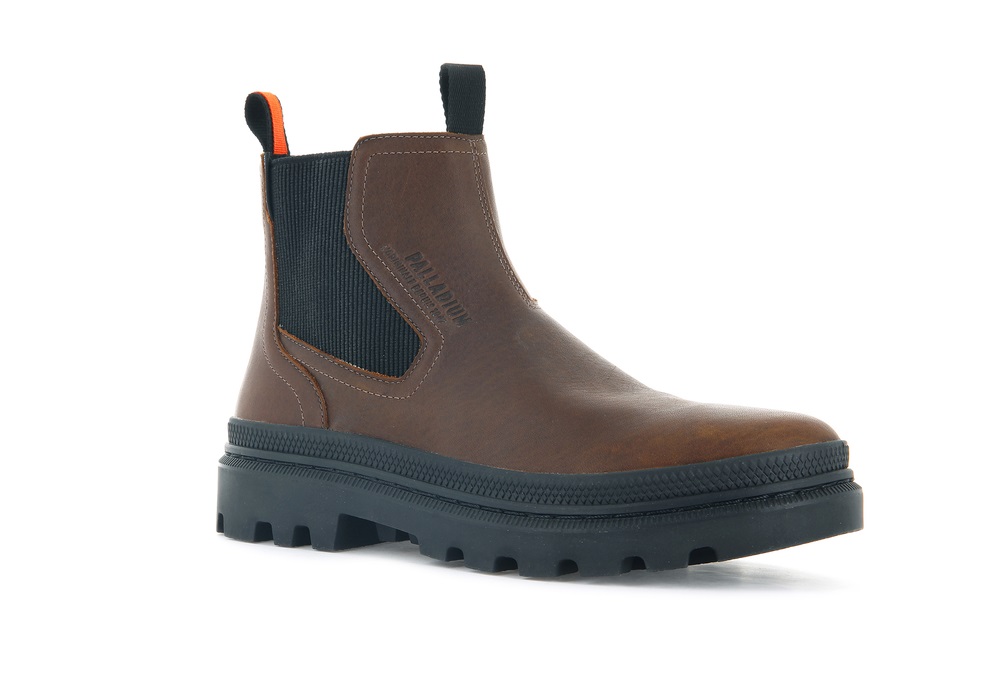 Botines Chelsea Palladium PALLATROOPER CHELSEA WATERPROOF Hombre Marrones | Costa Rica-52819